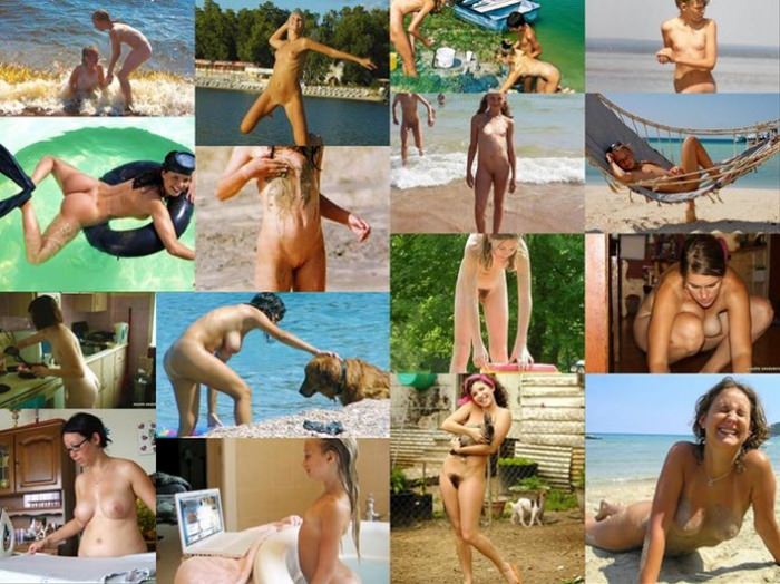 3 family nudism gallery photo # 8: Funny Moments Of Nudists Life-2, Nudists Housewives-2 And Young Nudists (natirist beauty)